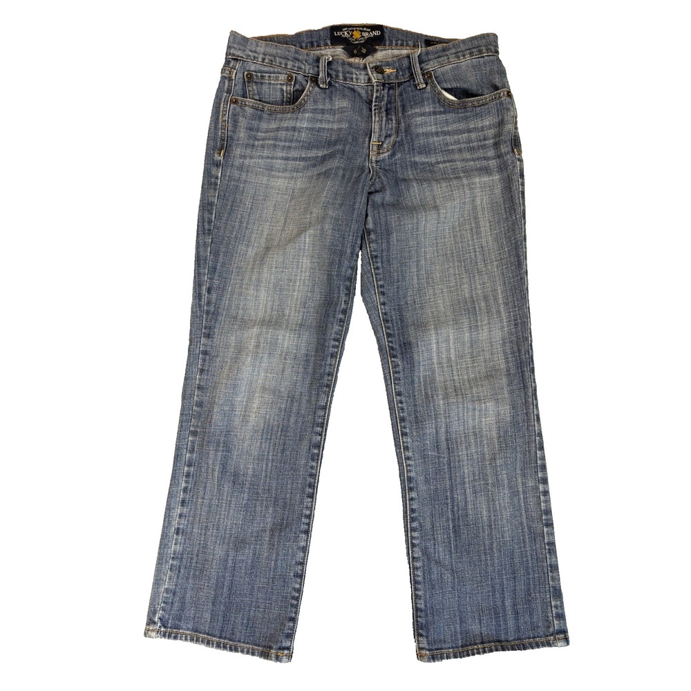 Lucky Brand  Sweet N Crop Jeans Women's 6 Cropped Denim Y2K Indie Sleaze Retro